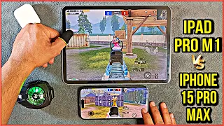 iPad Pro M1 Vs iPhone 15 Pro Max PUBG Comparison & Bullet Register Test | Who will win | Electro Sam