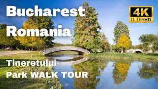 [4K] Bucharest, Romania - Tineretului Park - Saturday walk