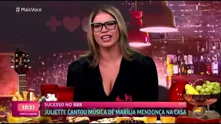 Marília Mendonça falando da Juliette