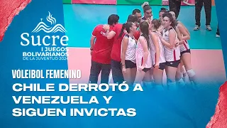 Vóleibol femenino: Chile derrotó a Venezuela en los Juegos Bolivarianos de la Juventud