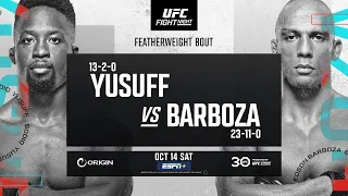 UFC VEGAS 81 LIVE YUSUFF VS BARBOZA FULL FIGHT NIGHT COMPANION & PLAY BY PLAY