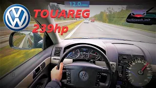 Volkswagen TOUAREG 3.0tdi 239hp Test drive on Autobahn