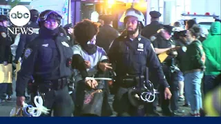 Police clash with college protesters across the country