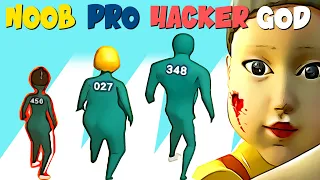 NOOB vs PRO vs HACKER vs GOD in Squid Game | GokuNoob