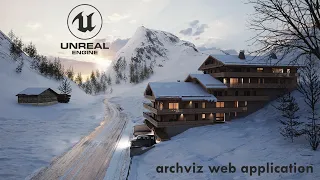 archviz web application made with unreal engine 5
