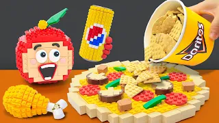 Creative LEGO Cheetos Pizza for Apu! | 1 HOUR! | Lego Food Adventures | Best of Apu Lego