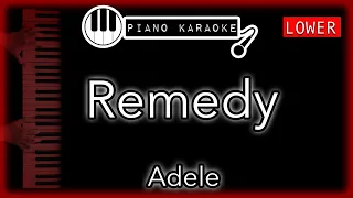 Remedy (LOWER -3) - Adele - Piano Karaoke Instrumental