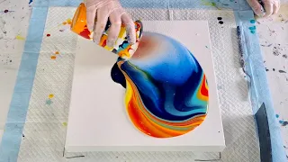 #1101 Incredible Cells In This VERY Full Acrylic Flip Cup Pour Using My Phoenix Colors