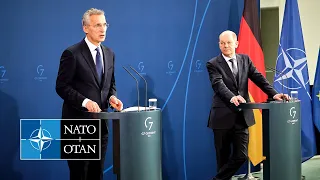 NATO Secretary General with the Chancellor of Germany 🇩🇪 Olaf Scholz, 17 MAR 2022