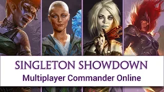 Singleton Showdown: Commander Online Mina and Denn - Estrid - Nahiri - Aurelia