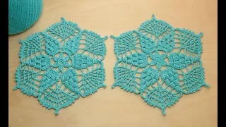 Вязание крючком АЖУРНЫЙ МОТИВ Crochet hexagon motif