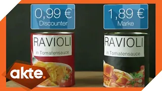 Marke vs. Discounter: Fertiggerichte im Test | Akte | SAT.1