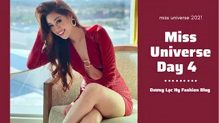 Miss Universe 2021 Day 3 Khánh Vân diện sắc đỏ chào ngày mới  #Shorts