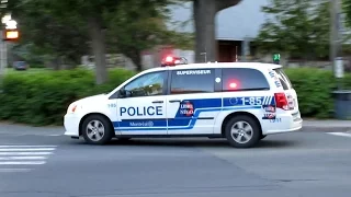 Montreal Police Cars Responding Urgently - SPVM