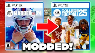 Madden 24 but its MODDED to NCAA 25!