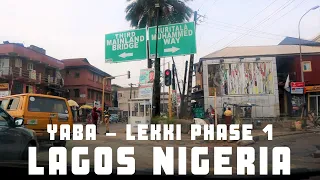 Driving from Yaba to Lekki Phase 1 - LAGOS NIGERIA