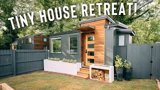 A Modern Tiny House Retreat! | Full Airbnb Tiny Home Tour!