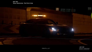 Gran Turismo SPORT Drift Trial AMG GT Safety Car @ Tokyo Expressway East Inner Loop (Night)