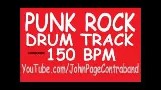 Punk Rock D Beat Drum Backing Track 150 BPM FREE