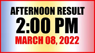 Lotto Result Today 2pm March 8 2022 Swertres Ez2