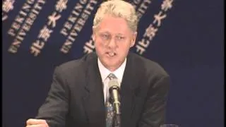 President Clinton at Peking University (1998)