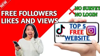 Top 5 Free Website For Instagram & TikTok Likes And Followers || Boost Likes And Followers 🚀🙊🔥