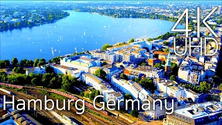 Hamburg Germany in 4K ULTRA HD Drone