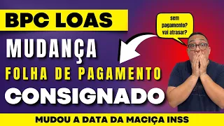 Urgente mudança na data da maciça do INSS | Prazo de virada de folha entenda detalhes