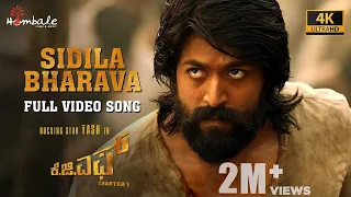 Sidila Bharava - Full Video Song (4K) | KGF Chapter 1 - Kannada | Yash, Srinidhi | Hombale Films