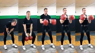 Denis Vasilyev - kettlebell long cycle tchnique / Детализация техники толчка по длинному циклу