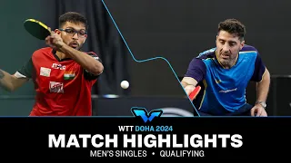 Manush Utpalbhai Shah vs Panagiotis Gionis | MS Qual | WTT Contender Doha 2024