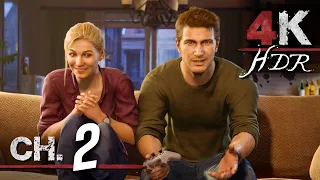 Uncharted 4: A Thief's End - [4K/60fps HDR] (100%, All Collectibles) Part 2 - A Normal Life