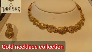 Gold neclace collections/Tanishq gold necklace collection/gold necklace with earring/gold jewellery