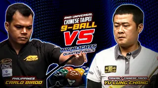 PINOY VS TAIWANESE | C. BIADO VS. Y.L. CHANG, CHINESE TAIPEI 9-BALL OPEN SEMI FINALS - HIGHLIGHTS