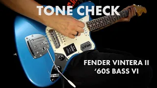 TONE CHECK: Fender Vintera II 60s Bass VI Guitar Demo | Cream City Music