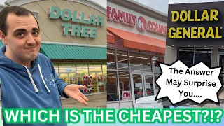 WHICH DOLLAR STORE IS THE CHEAPEST?!? ~ DOLLAR TREE VS FAMILY DOLLAR VS DOLLAR GENERAL