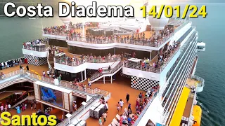 COSTA DIADEMA LEAVING SANTOS 14/01 #cruzeiro @naviodecruzeiroenovidades #cruzeiro #ship