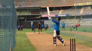 MS Dhoni hitting huge sixes in practice session | India vs New Zealand 1st ODI