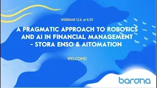 Webinar: A pragmatic approach to robotics and AI in financial management