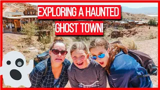 EXPLORiNG A HAUNTED GHOST TOWN! CALICO GHOST TOWN TOUR! | The Reese Sisters