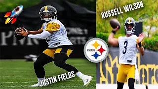 Justin Fields SHOWS OFF DEEP BALL 🚀 & Russ is COOKING 🔥 Steelers OTA Day 3 Highlights