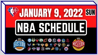 NBA SCHEDULE TODAY | JANUARY 9, 2022 | NBA GAMES RESULTS | NBA STANDINGS TODAY