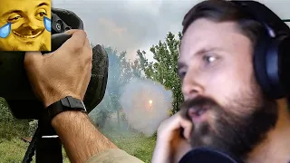 Forsen Reacts to Combat GoPro of Foreign Fighter Destroying Russian BMP