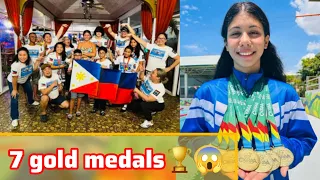Dumagueteña star swimmer bags 7 gold medals, splashes way to Palaro