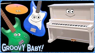 "Rock n' Roll!” – Baby Sensory Music Video – Nifty Animated Instruments Playing Most Excellent Music