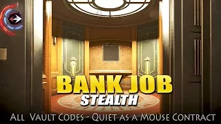 Bank Job 100% STEALTH (Chapter 3) Dishonored Death of the Outsider (All Safes in Main Vault)