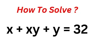 Math Olympiad Question x+y=? | This Is Just The Best Trick...