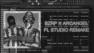 Bzrp x arcangel mussic session #54 fl studio remake, con plugins nativos.