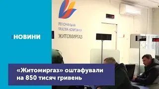 «Житомиргаз» оштрафували на 850 тисяч гривень за неправомірне дорахування у платівках