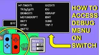 How to Open EarthBound's DEBUG MENU on SWITCH (Tutorial)